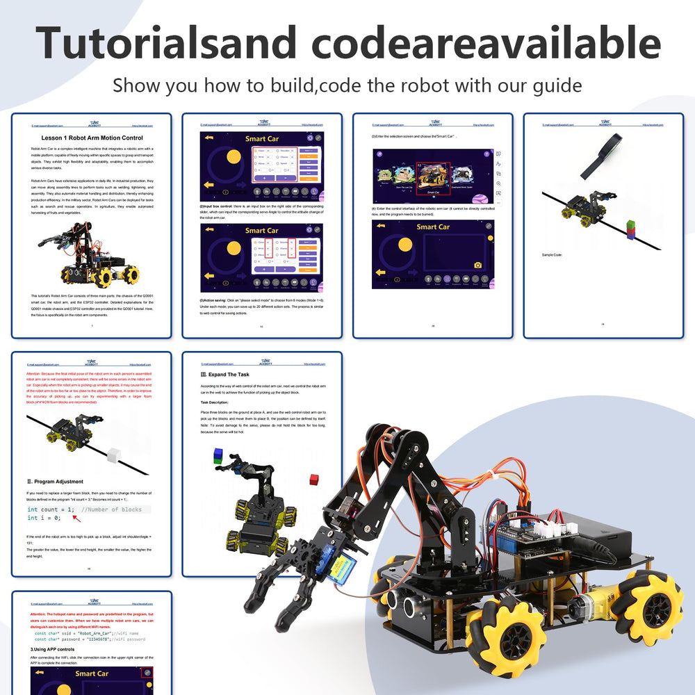 ACEBOTT app control and infrared remote provide intuitive operation.