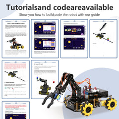 ACEBOTT app control and infrared remote provide intuitive operation.