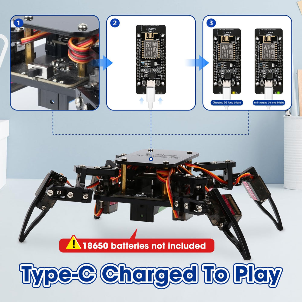 ACEBOTT PDF tutorial step-by-step guide to assemble the robot