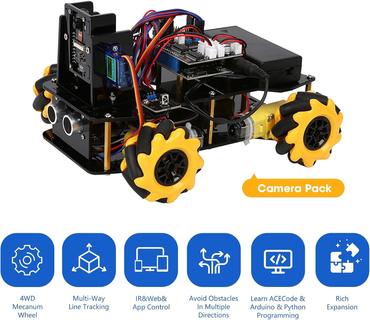 ACEBOTT remote and app control for flexible operation