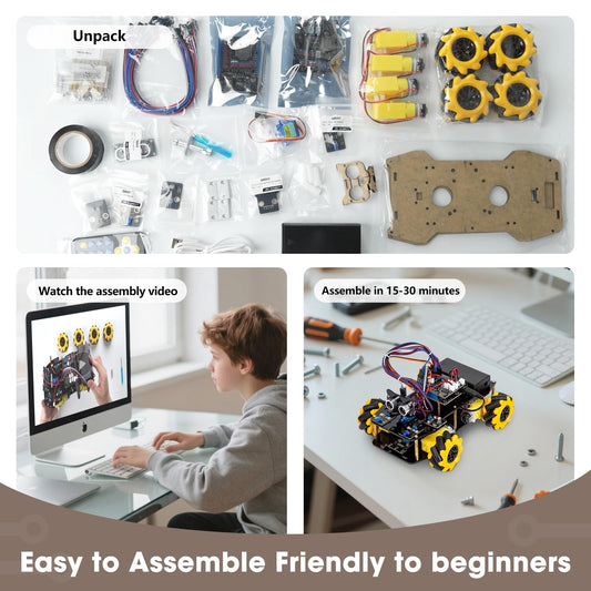 ACEBOTT Robot Kit app control demonstrates easy smartphone-driven coding and play.