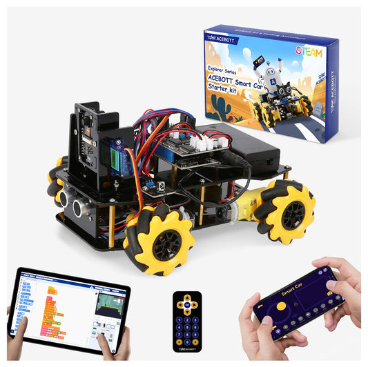 ACEBOTT robotics kit camera view shows real-time video for exploration