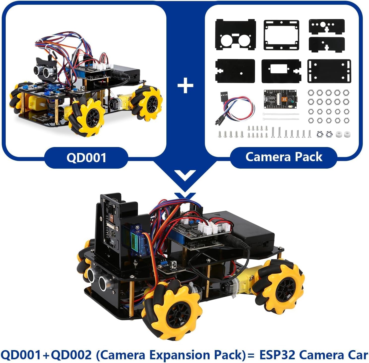 ACEBOTT ultrasonic and IR sensors for obstacle awareness