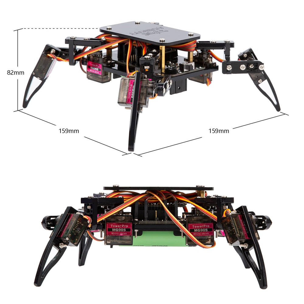 ACEBOTT Spider Robot easy assembly with uniform screws.