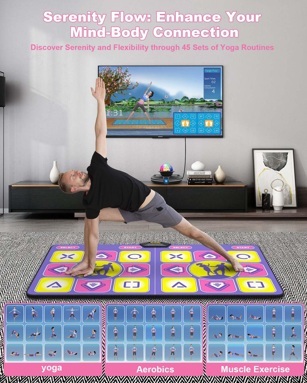 Gift-ready packaging for Acelufly dance mat