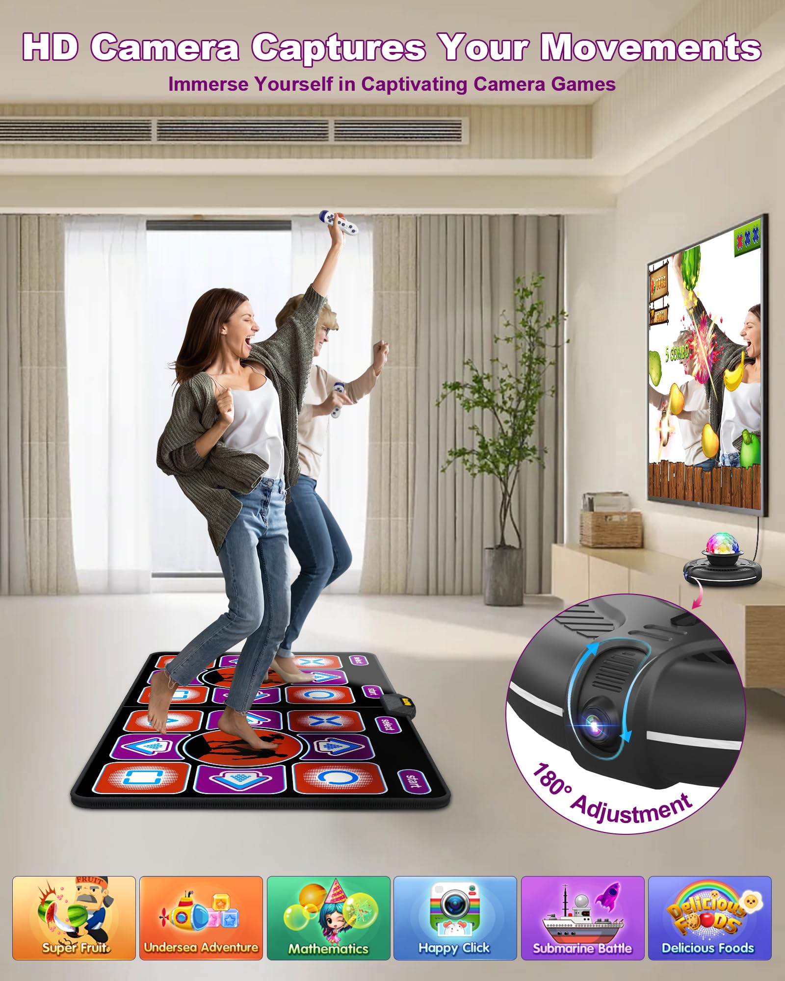 Acelufly non-slip surface ensures secure play during active sessions
