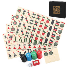Aceshmir American Mahjong 166-set tiles neatly stored in an elegant case for travel