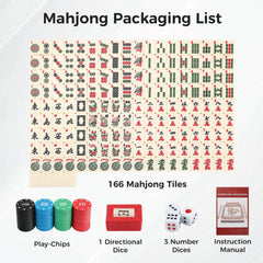 Aceshmir storage case with accessories ready for at-home mahjong sessions