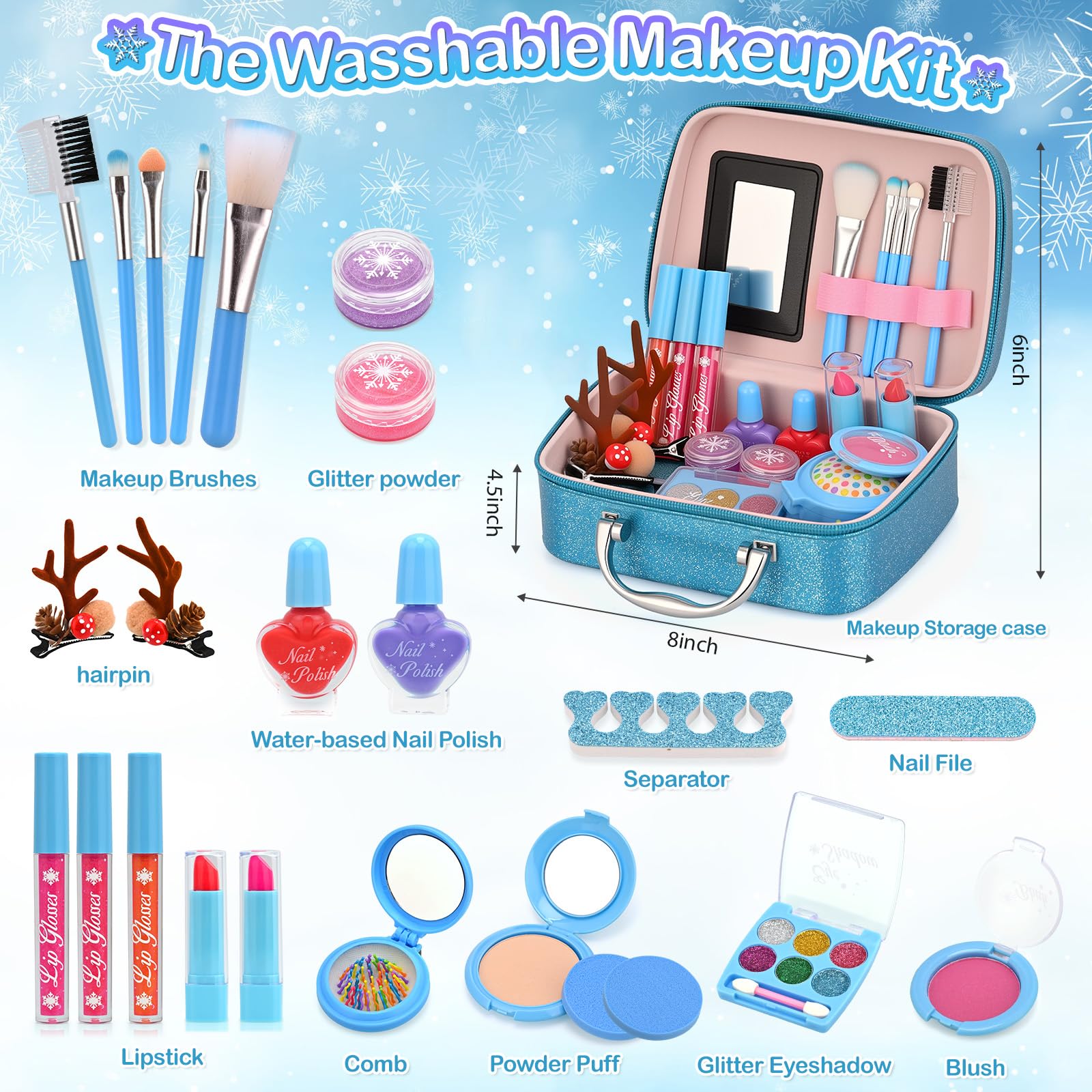 ACGASK kids makeup collection featuring eyeshadow for imaginative looks