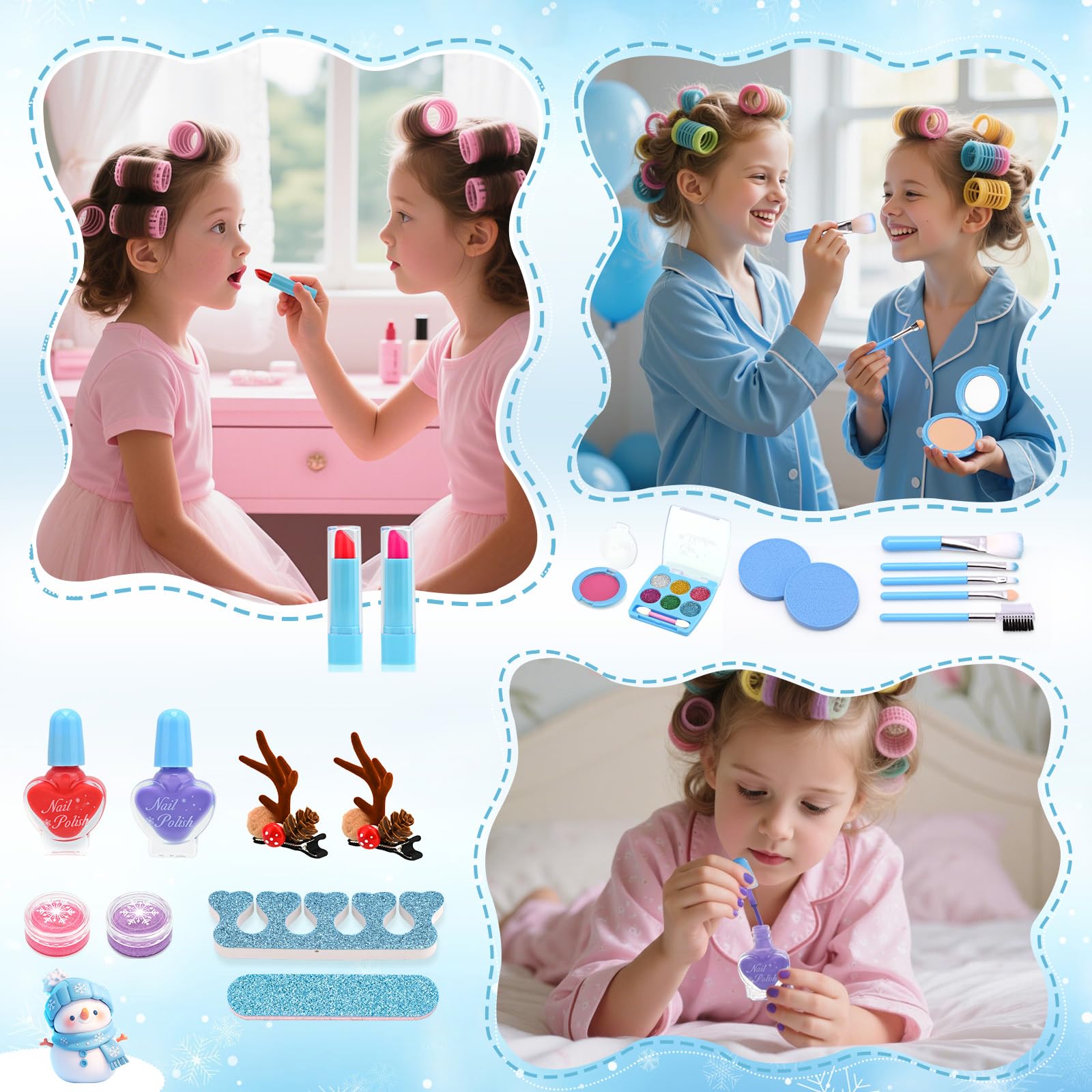 ACGASK nail art accessories in pink and purple for playful manicures