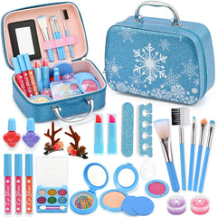 ACGASK real washable makeup case with mirror for on-the-go pretend play