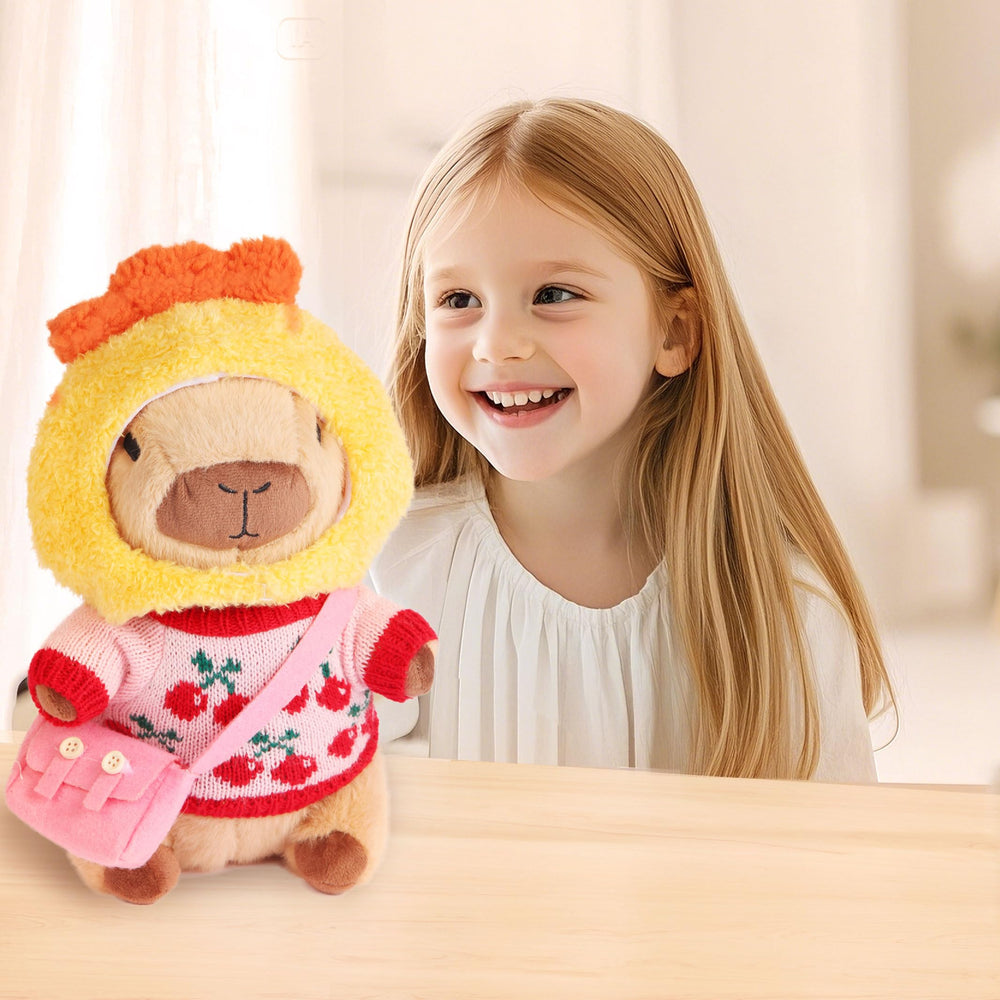 Acgtrick capybara plush accessories close-up showcasing outfits