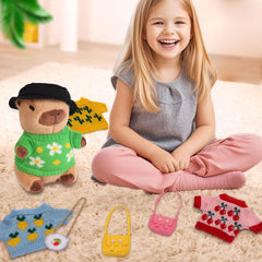 Acgtrick capybara plush in a gift display setup