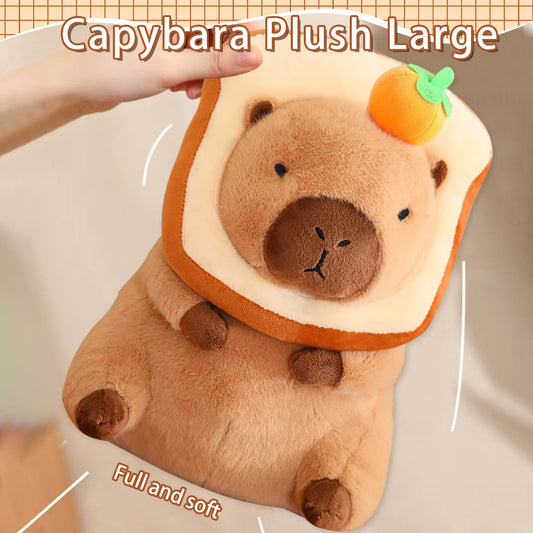 Acgtrick capybara plush soft fabric closeup shows gentle touch.