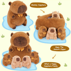 Achwishap Capybara Baby 6-inch 2 soft buddy for nap time