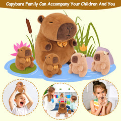 Achwishap Capybara Family Pack displayed as decorative and cuddly