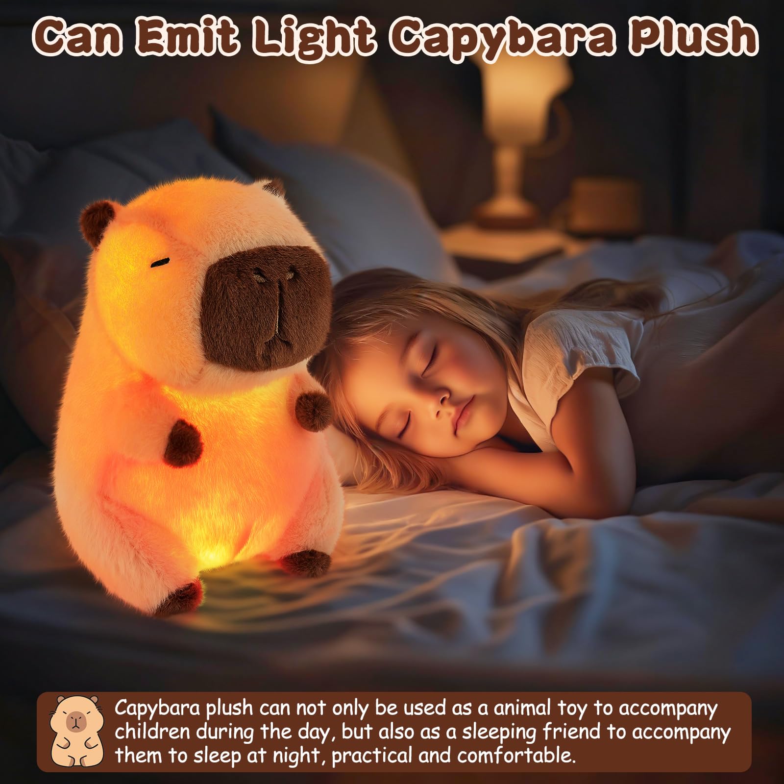 Achwishap Capybara keychain with strawberry hat brightens backpacks and bags