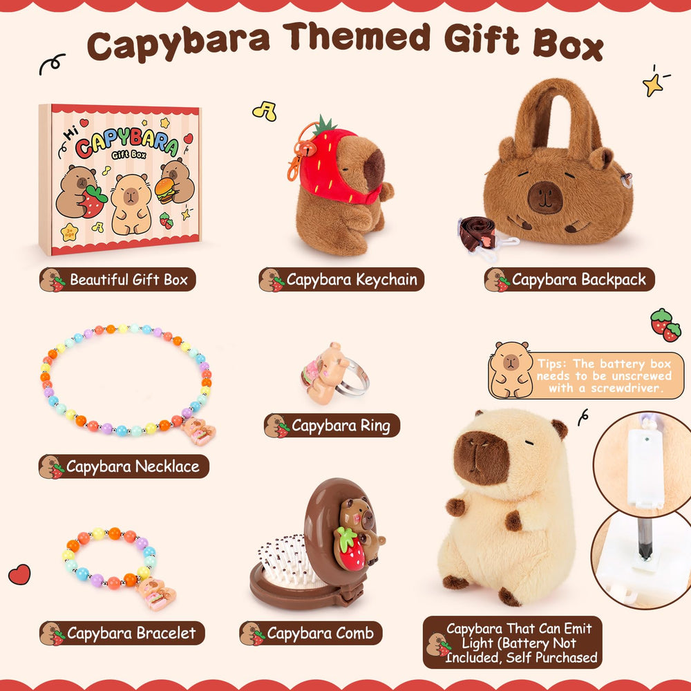 Achwishap Capybara shoulder bag pairs with outfits and holds small treasures