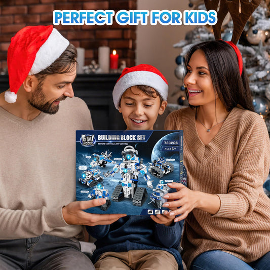 ACIKETO 6-in-1 Battle Robot image demonstrates action-ready build for imaginative play.
