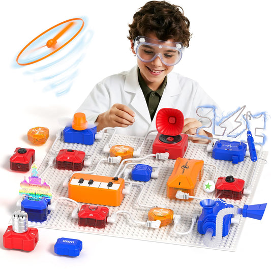ACIKETO box open showing circuit parts for hands-on exploration