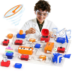 ACIKETO box open showing circuit parts for hands-on exploration