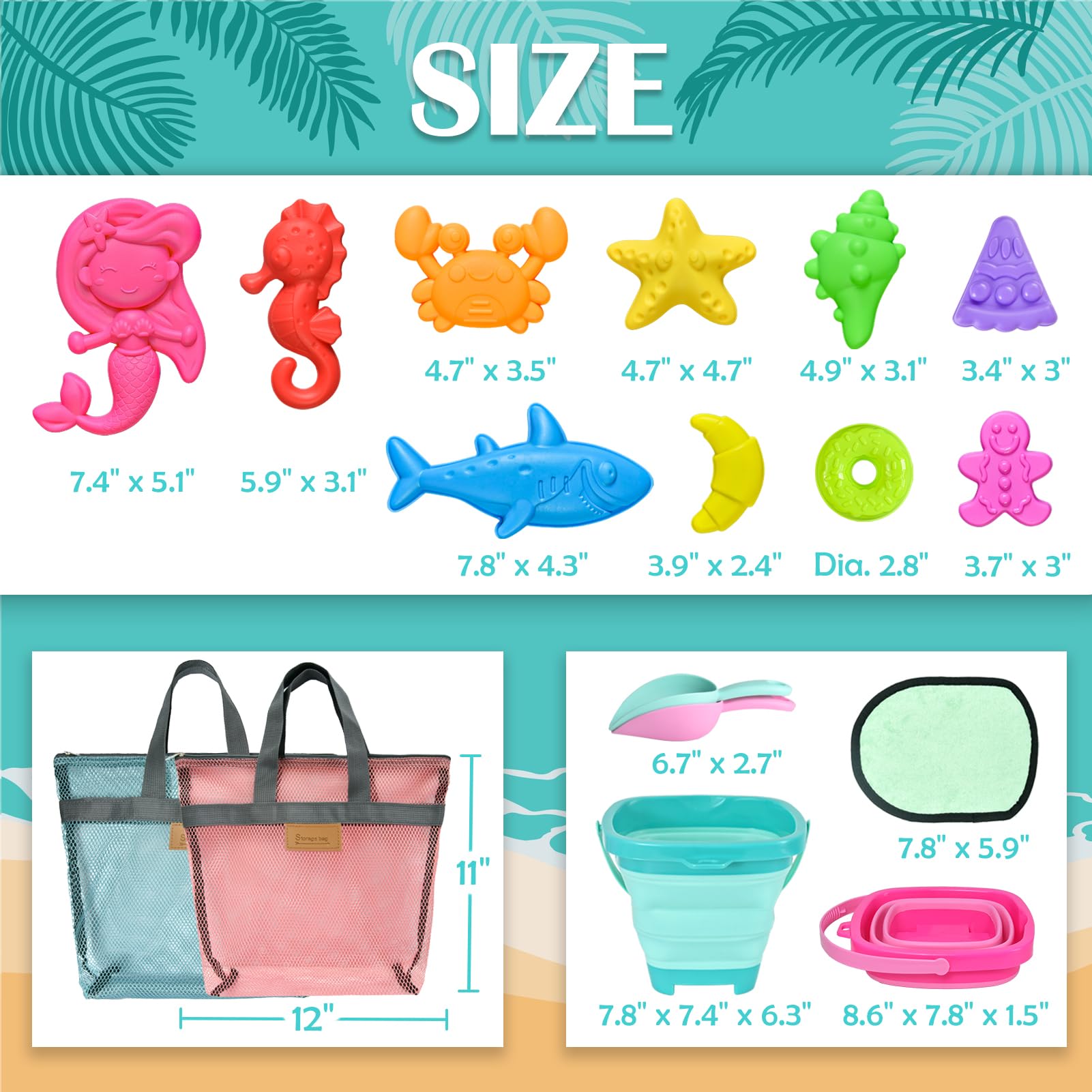 Aclarastra beach shovel set designed for kids to scoop and build.