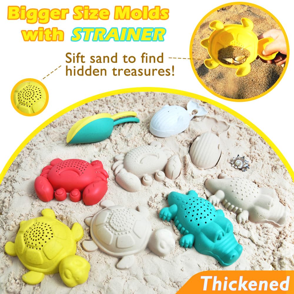 Aclarastra mesh bags for beach toys keep sand out and carry-all handy.