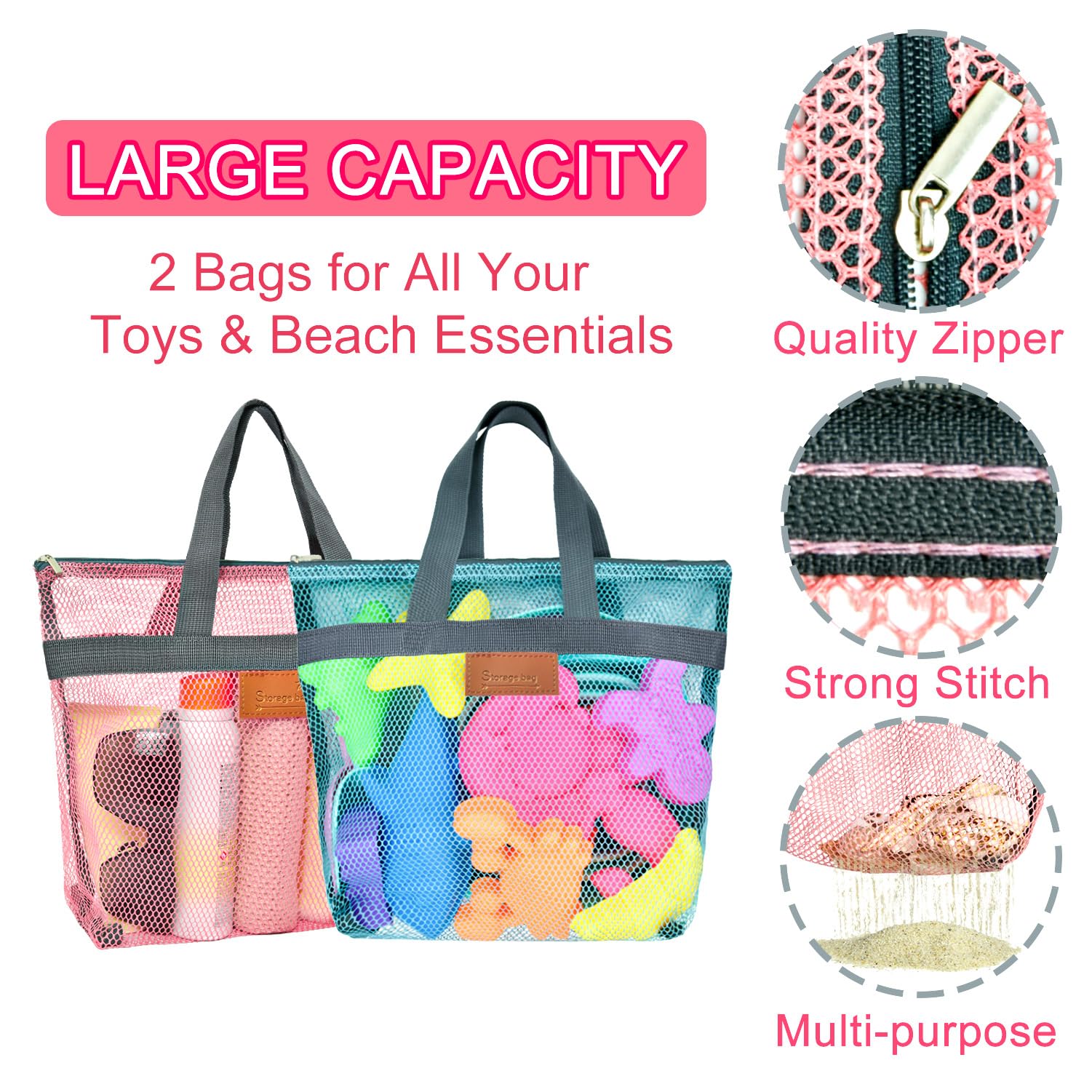 Aclarastra sand remover mitt helps wipe away sand after fun.