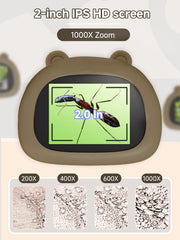 Acoath Microscope showing 8 LED lights for clear detail.