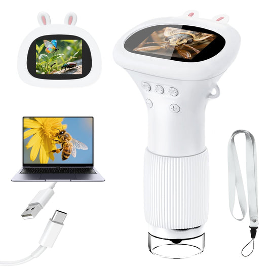 Acoath Kids Microscope with 2-inch screen offers clear viewing for young observers
