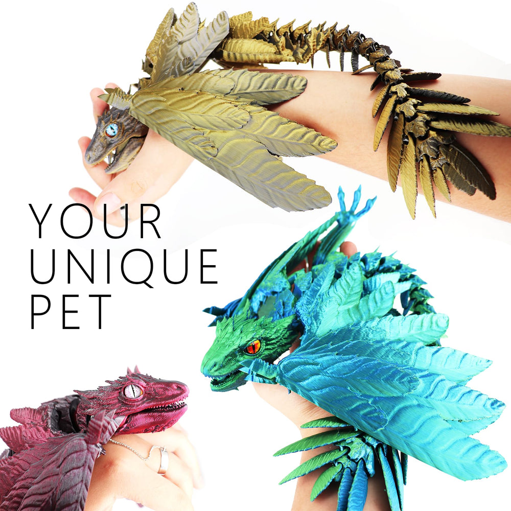 ACCOFE dragon open beak for a lifelike collectible look.