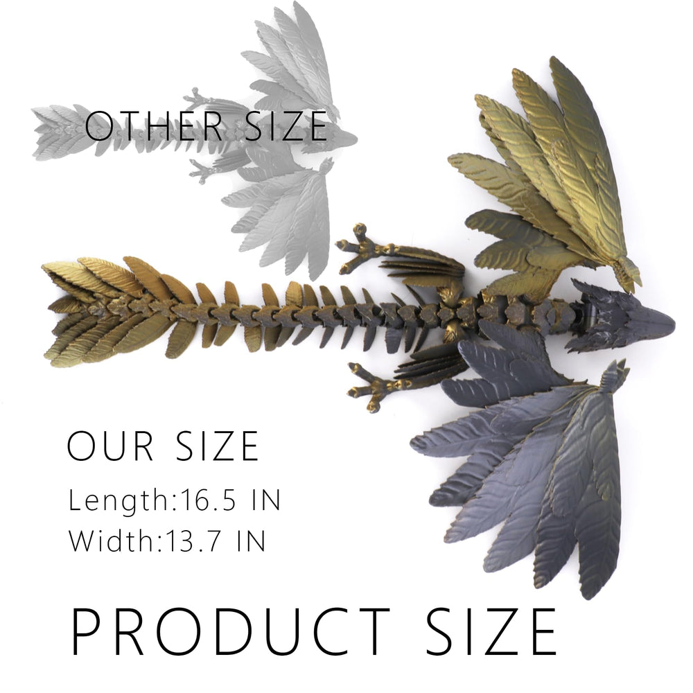 ACCOFE dragon with wings spread showcases dramatic pose on your shelf.