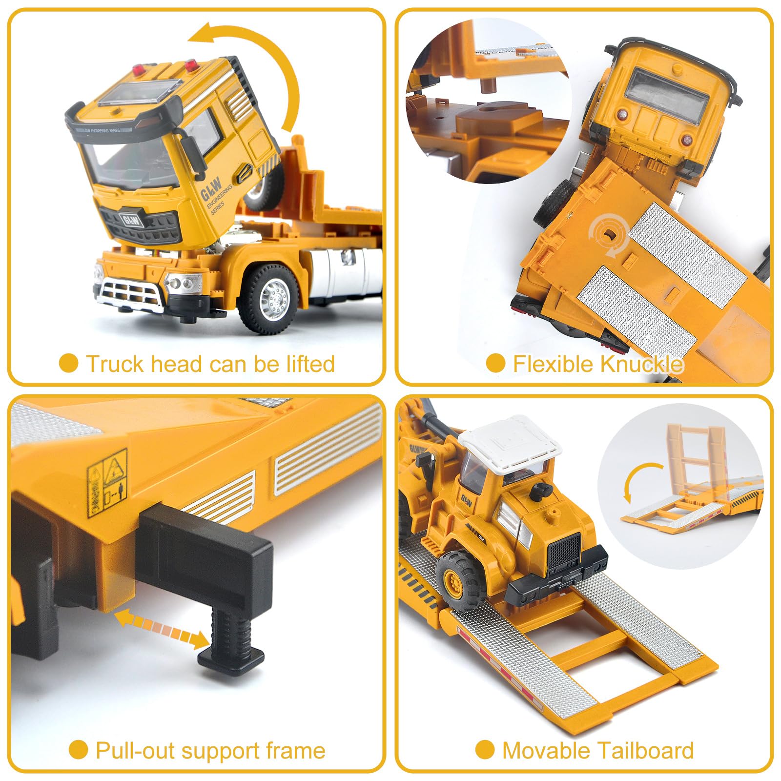 ACROFEK semi truck toy supports imaginative transport play