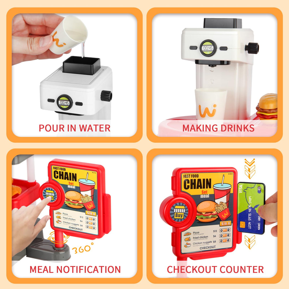 ACROFEK pretend play food burger promotes storytelling and constructive play during meals.
