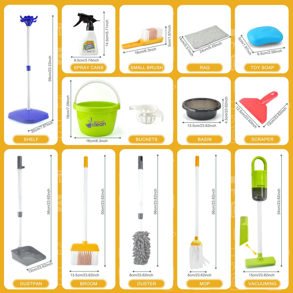 ACROFEK toddler cleaning set mop aiding pretend sweeping
