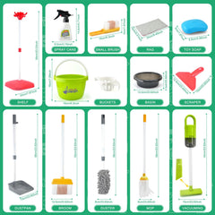 ACROFEK toddler cleaning set mop encourages imaginative chores and fine motor skills.