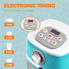 ACROFEK transparent window lets kids watch the frying progress