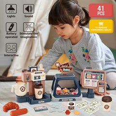 ACROFEK water-hole coffee set supports pretend beverage flow