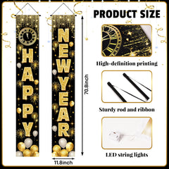 Actilize banner with string lights on delivers festive ambiance indoors or outdoors.