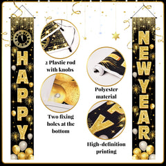 Actilize front-door banner in black-gold design enhances curb appeal.