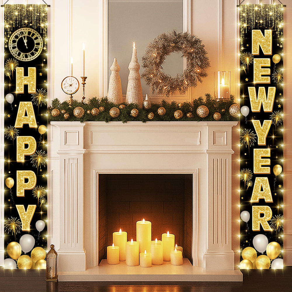 Actilize New Year banner leaves no odors and resists fading.
