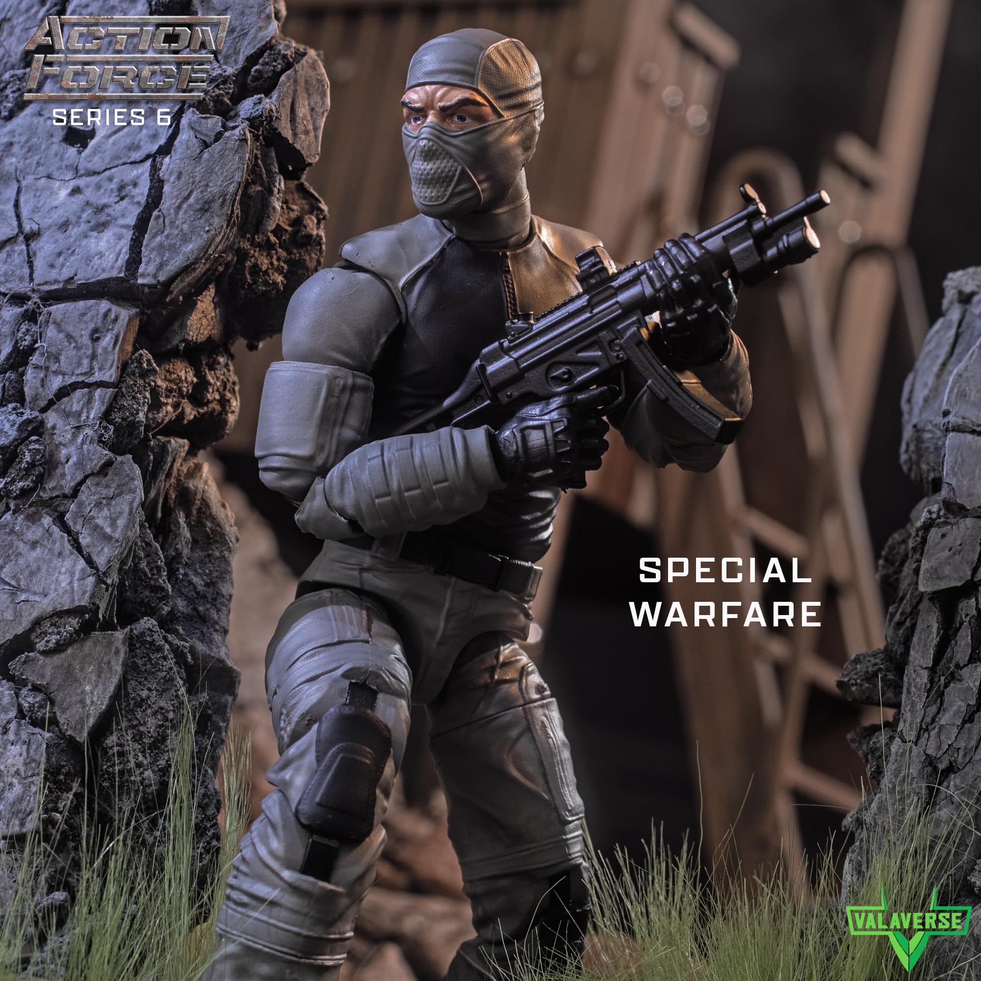 Action Force Valaverse Series 6 trooper accessories highlight versatile display and play options.
