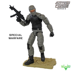 Action Force Valaverse Series 6 trooper headswap enables varied expressions and customization.