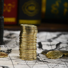 ACTIONDRAKE vintage wooden treasure box complements coins for display