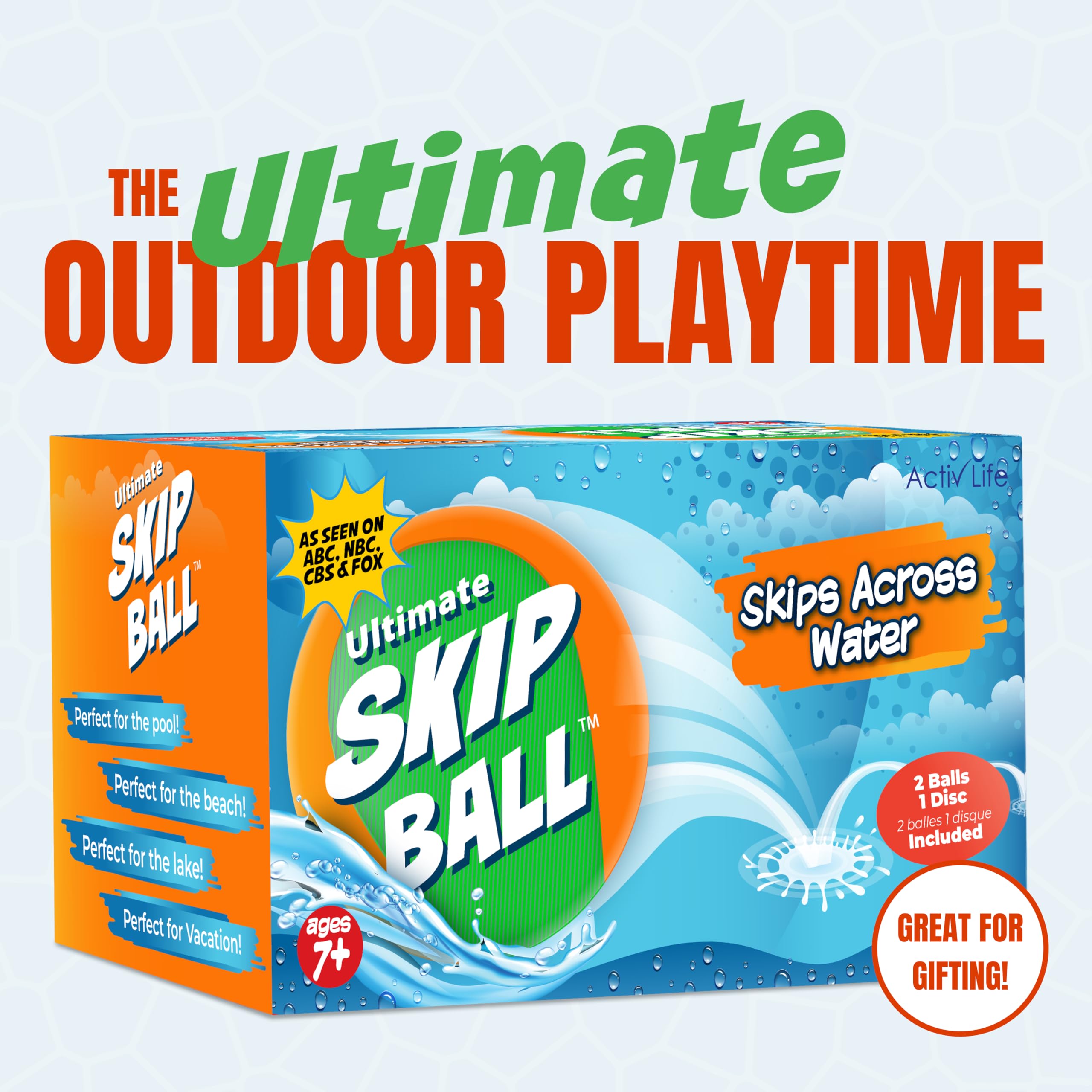 Activ Life Easter gift idea featuring green and orange skip balls.