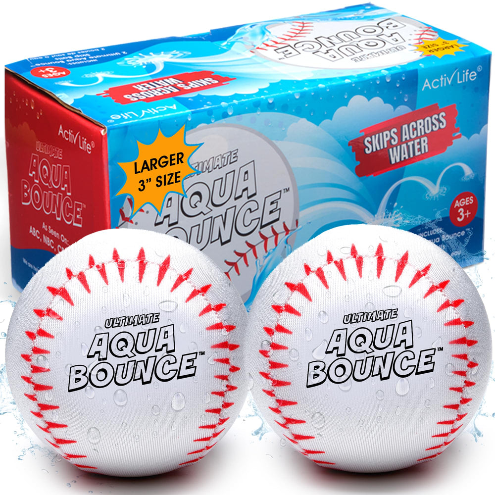Activ Life Ultimate skip ball baseball—large for beach and pool play.
