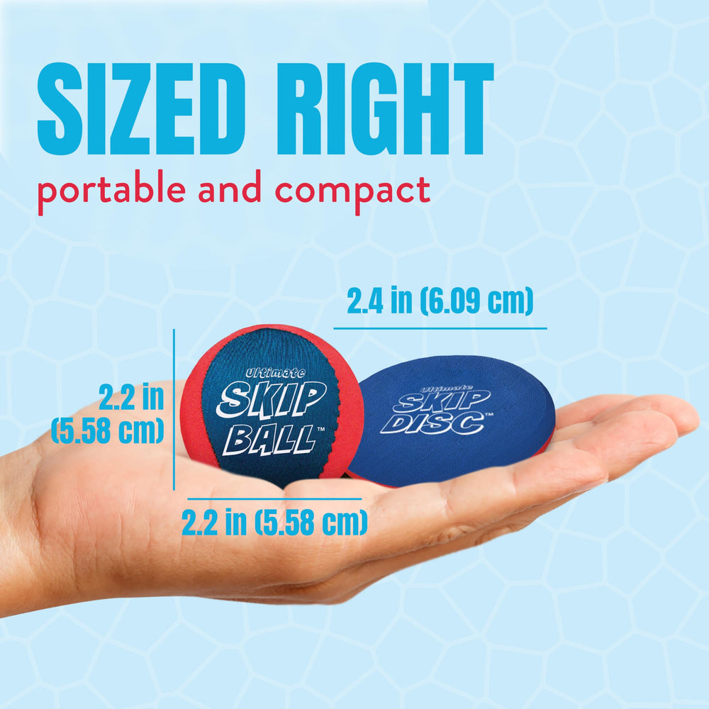Activ Life Ultimate Skip Ball shows reinforced stitching for outdoor durability