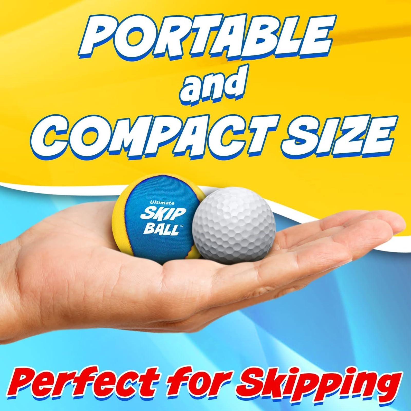 Activ Life Ultimate Skip Ball floating on water enables easy water games.