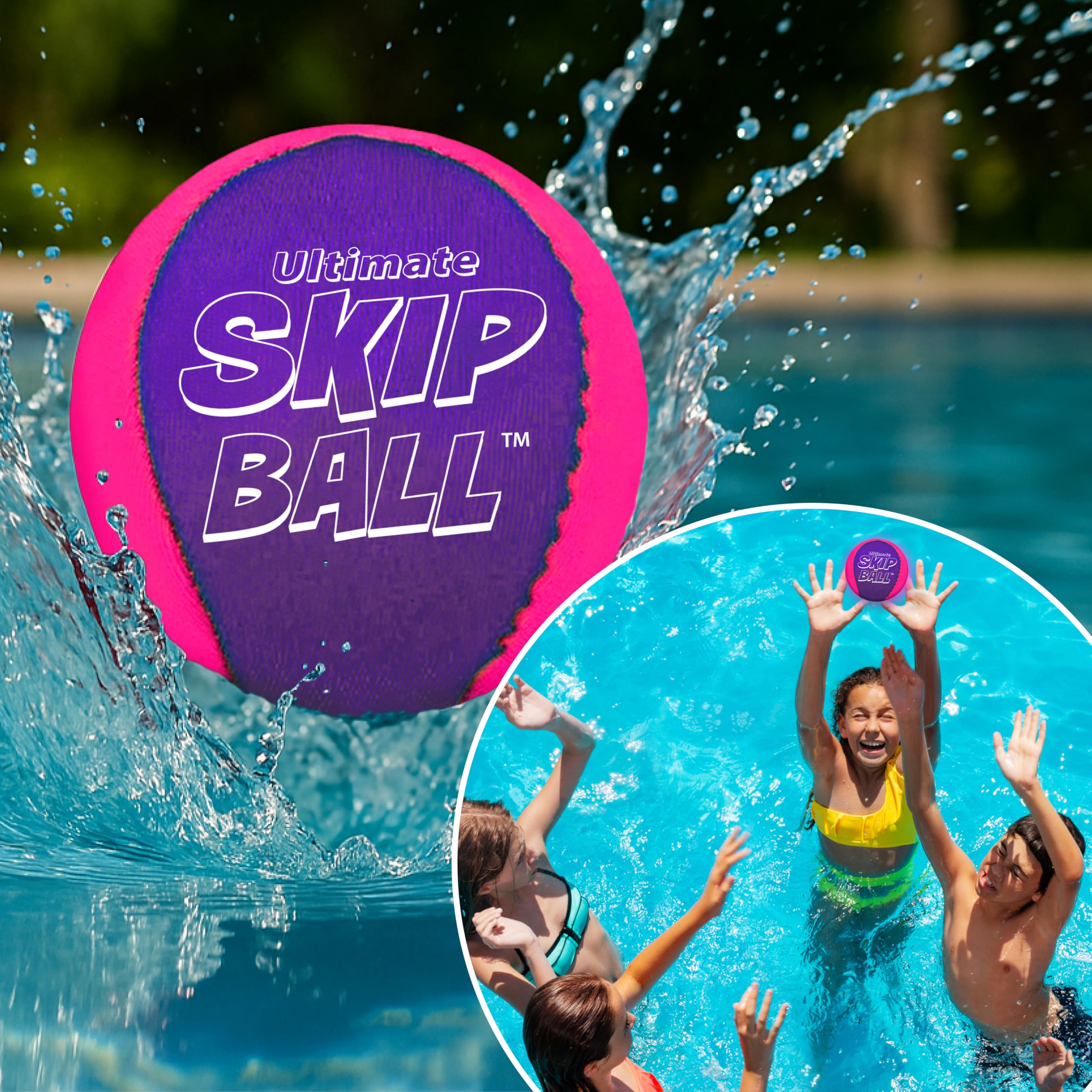 Activ Life Ultimate Skip Ball kid-friendly beach use promotes active outdoor family fun.