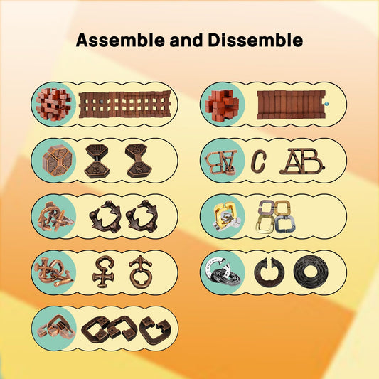 ActPo 3D metal puzzle assembly showing durable metal pieces for focused brain work.